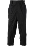 Issey Miyake Men Cropped Trousers, Size: 3, Black, Polyester/cotton