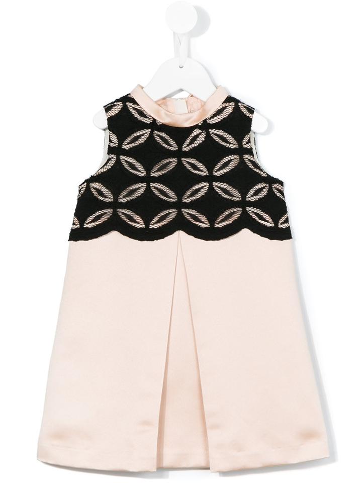 Hucklebones London - Lace Tiered Shift Dress - Kids - Cotton/nylon/polyester - 12 Yrs, Pink/purple
