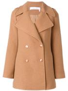 See By Chloé Double Breasted Coat - Brown