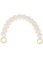 0711 Large Pearl-beaded Handle - White