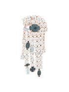 Maison Margiela Drop Gemstone Brooch, Women's, Metallic