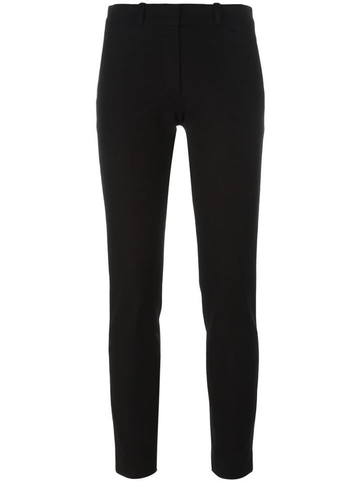 Joseph Cropped Skinny Trousers, Women's, Size: 38, Black, Viscose/cotton/spandex/elastane/polyester