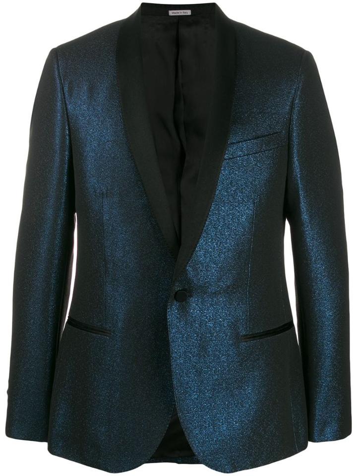 Lanvin Metallic-effect Blazer Jacket - Blue