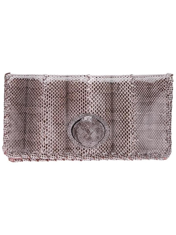 Bottega Veneta Snakeskin Clutch