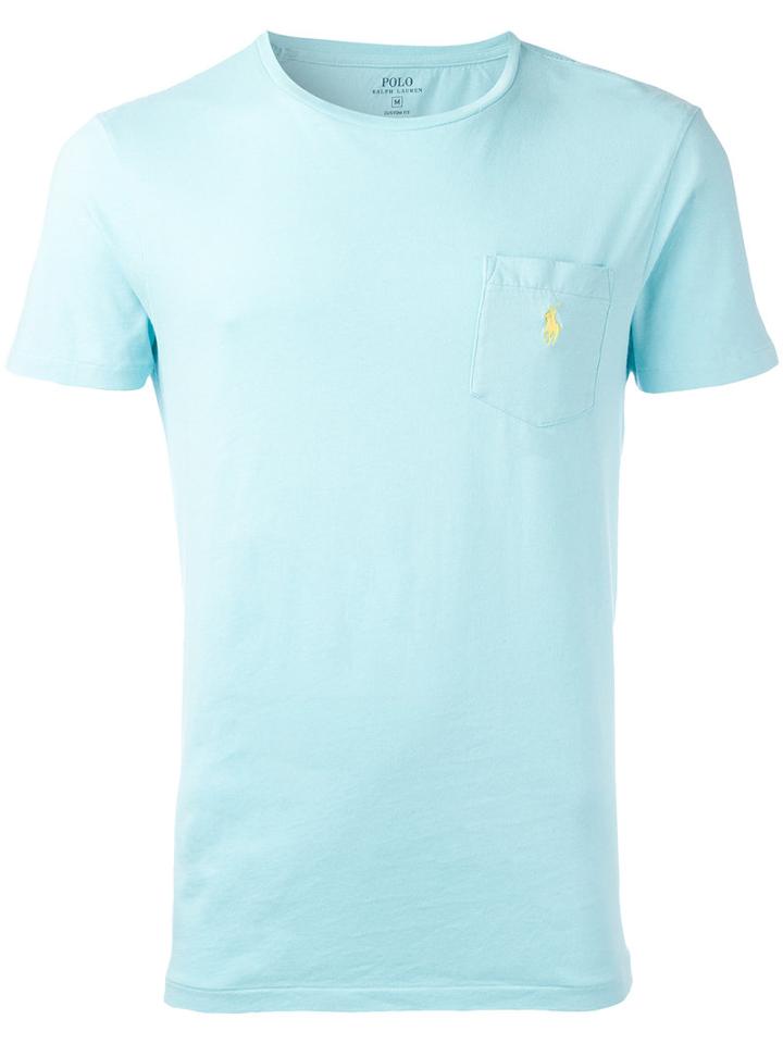 Polo Ralph Lauren - Embroidered Logo T-shirt - Men - Cotton - L, Blue, Cotton