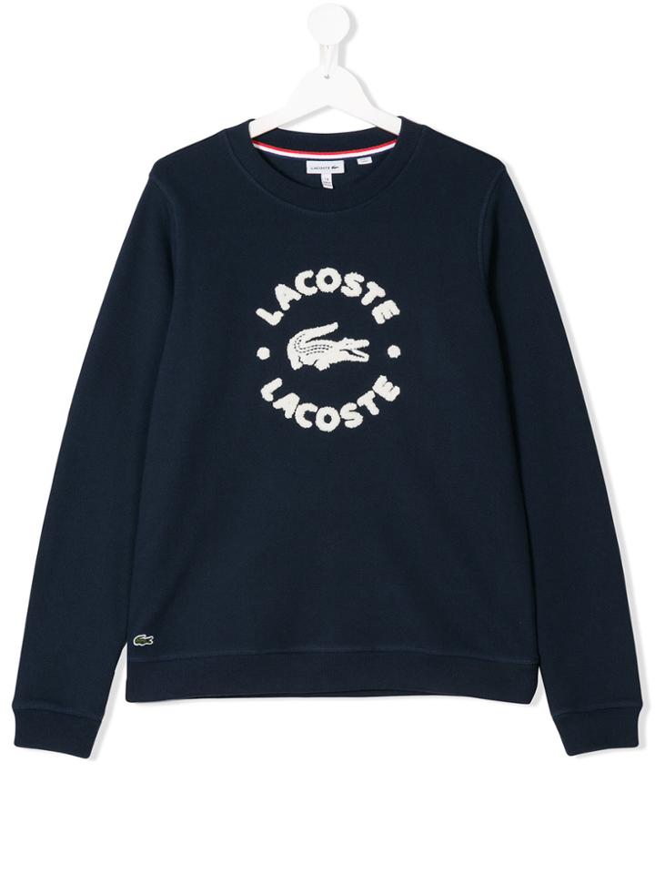 Lacoste Kids Teen Logo Sweatshirt - Blue
