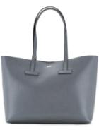 Tom Ford Logo Print Shoulder Bag, Women's, Grey, Calf Leather