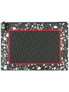 Dior Homme Contrast Clutch Bag, Men's, Black, Calf Leather