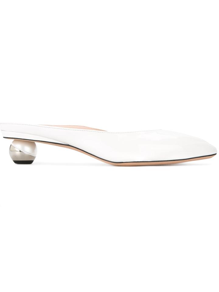 Alchimia Di Ballin Calypso Ball-heel Mules - White
