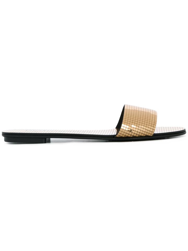 Pedro Garcia Elam Disco Ball Sandals - Metallic