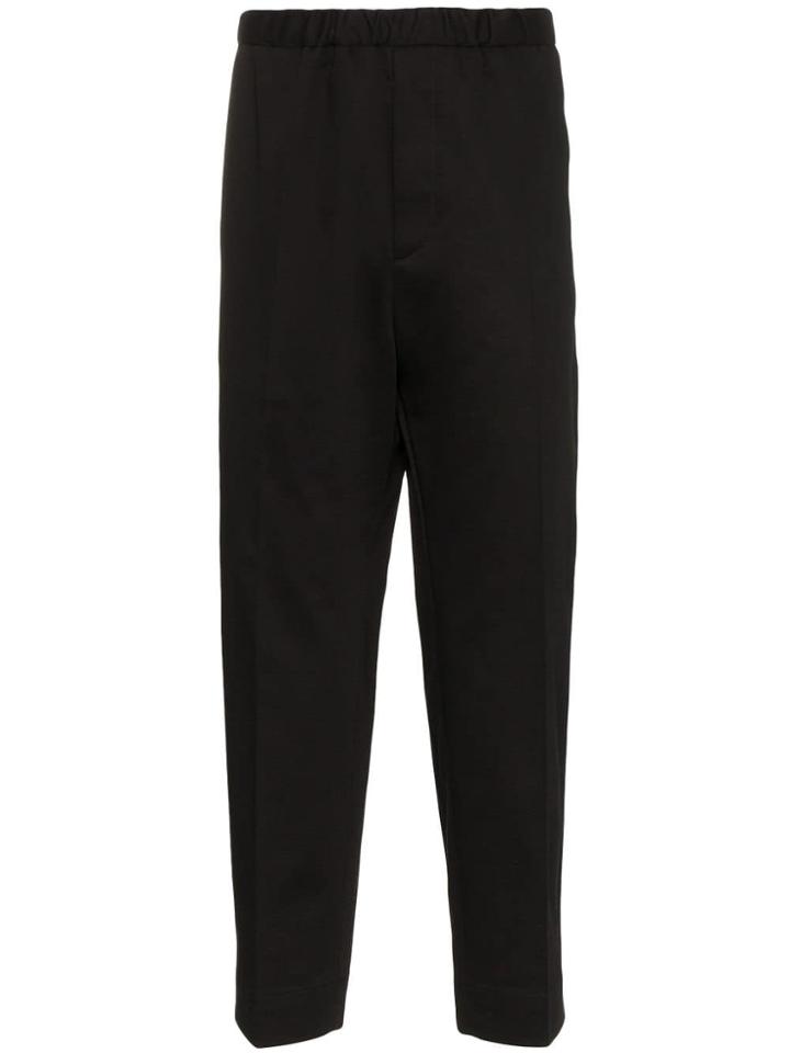 Jil Sander Tailored Cotton Trousers - Black