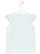 Simonetta - Ruffled Sleeves T-shirt - Kids - Silk/cotton/spandex/elastane - 4 Yrs, Green
