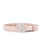 Roberto Cavalli Kids - Teen Buckle Belt - Kids - Leather - 75 Cm, Pink/purple