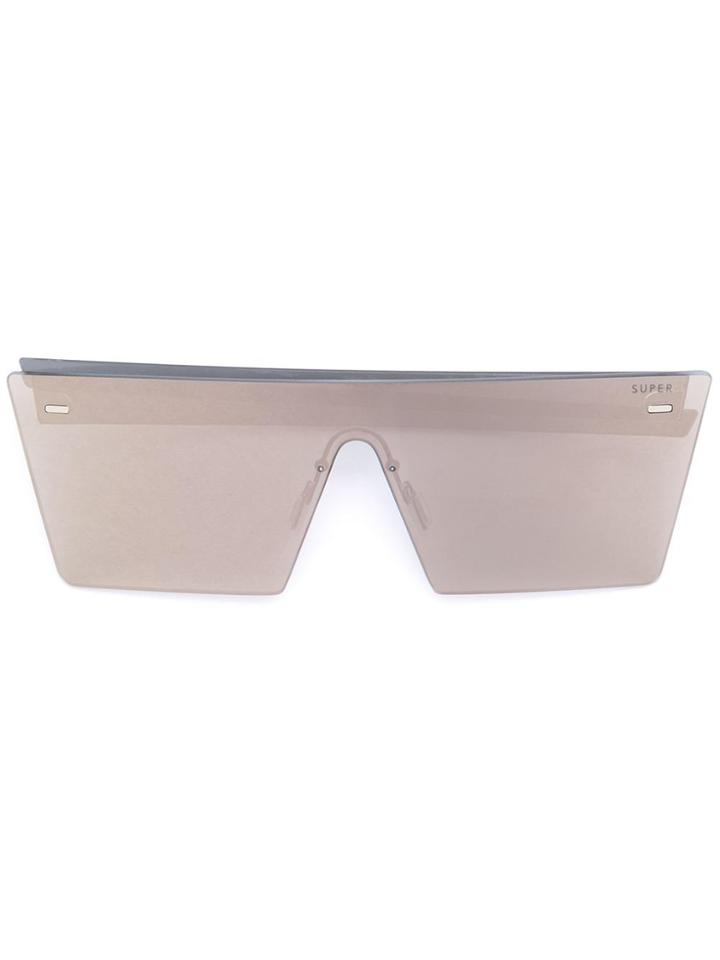 Retrosuperfuture Mirrored Square Sunglasses - Metallic