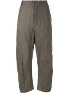 Forme D'expression Cropped Swag Pants - Grey