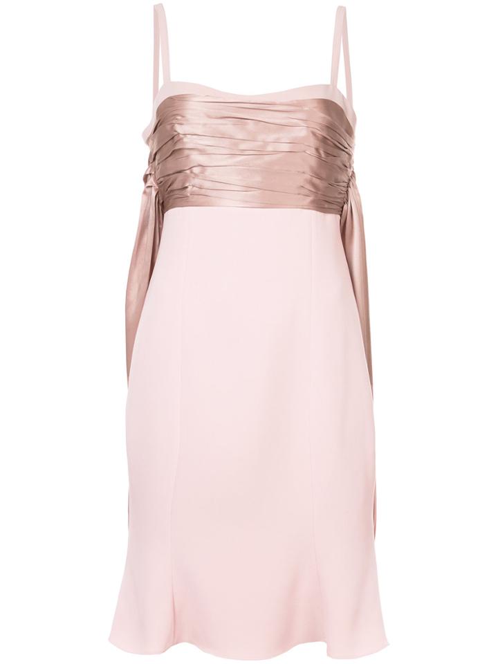 Cinq A Sept Draped Detail Dress - Pink & Purple