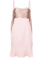 Cinq A Sept Draped Detail Dress - Pink & Purple