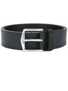 Burberry Panel Buckled Belt, Men's, Size: 100, Blue, Leather/pvc