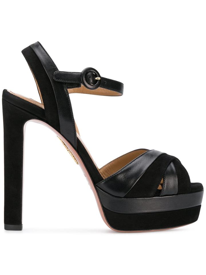 Aquazzura Alana Sandals - Black