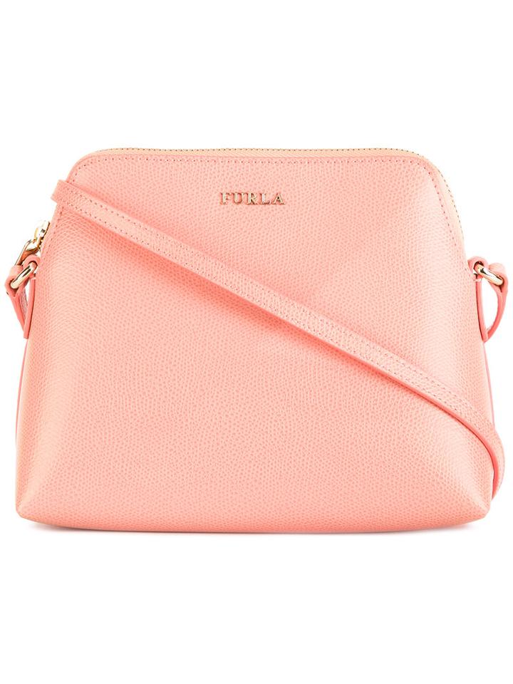 Furla Zipped Crossbody Bag, Women's, Pink/purple, Leather
