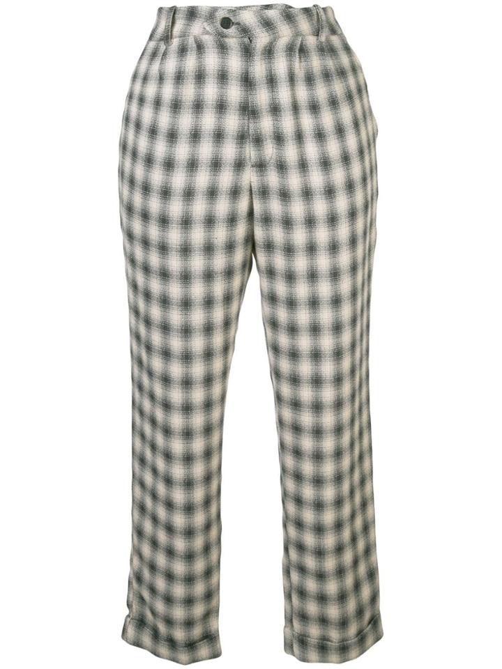 Reformation Heath Printed Trousers - Black