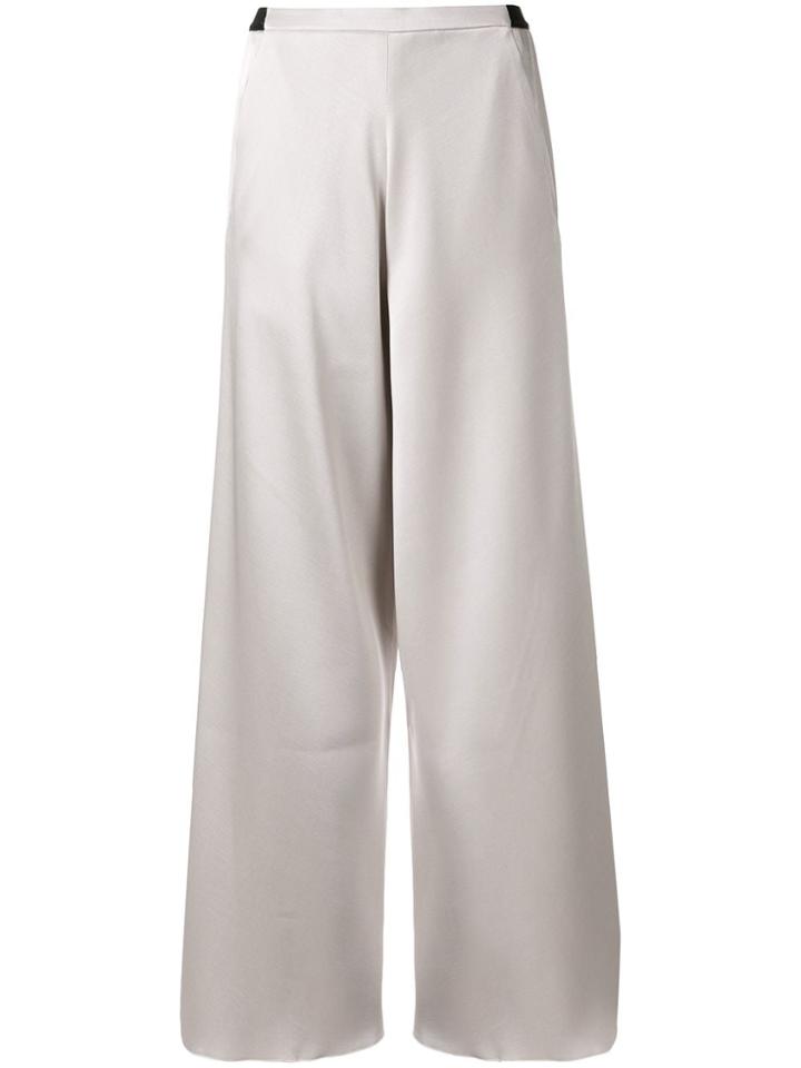 Christopher Esber High Waist Wide-leg Trousers - Silver