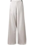 Christopher Esber High Waist Wide-leg Trousers - Silver