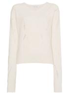 Helmut Lang Distressed Ribbed Jumper - Nude & Neutrals