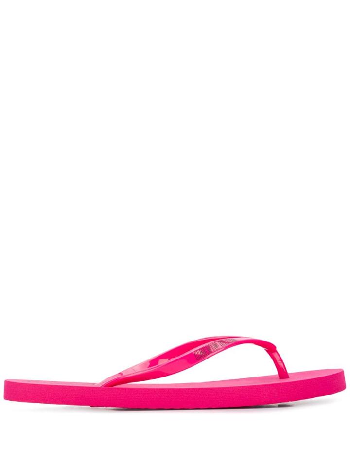 Calvin Klein Logo Flip Flop - Pink