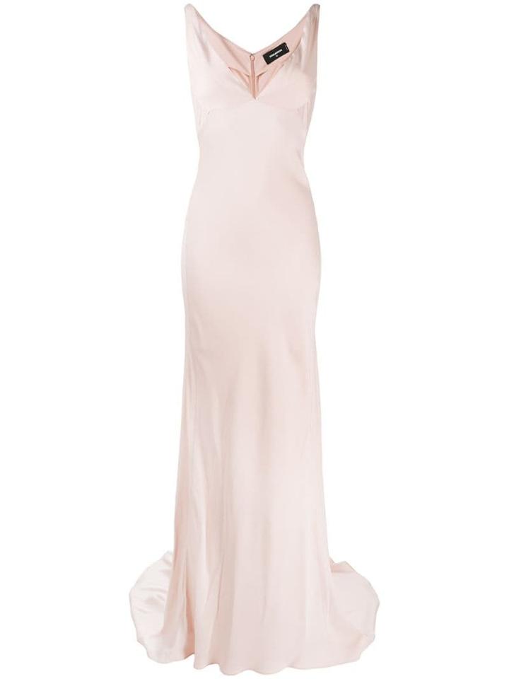 Dsquared2 Lorraine V-neck Gown - Pink