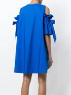 P.a.r.o.s.h. Cold Shoulder Dress - Blue