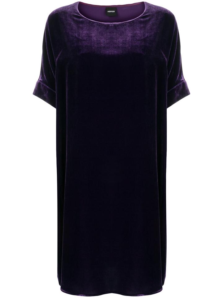 Aspesi Oversized Shift Dress - Pink & Purple