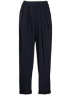 Enföld Pleated High Waisted Trousers - Blue