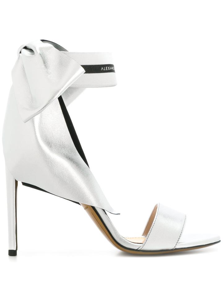 Alexandre Vauthier Bow Detail Sandals - Grey