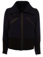 Ann Demeulemeester Zipped Jacket, Men's, Size: Medium, Blue, Nylon/rayon/virgin Wool