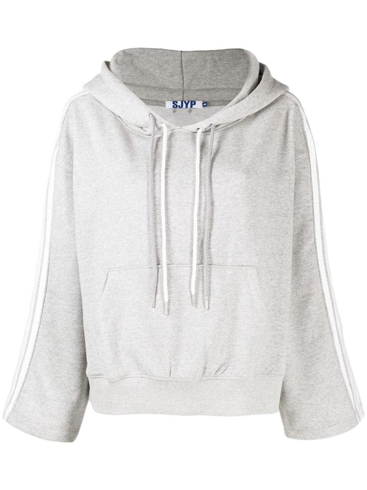 Sjyp Double Drawstring Hoodie - Grey