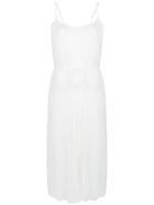 Vince Accordion Pleat Midi Dress - White