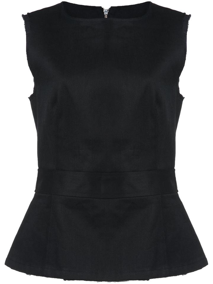 Maison Mihara Yasuhiro Fitted Shell Tank Top - Black