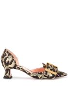 Rochas Leopard Pattern Pumps - Brown