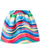 Red Valentino Striped Skirt, Women's, Size: 38, Polyester