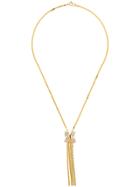 Susan Caplan Vintage 1970's Tassel Necklace - Gold