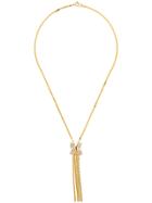 Susan Caplan Vintage 1970's Tassel Necklace - Gold