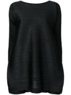 Pleats Please By Issey Miyake Micropleated Flared Top - Black