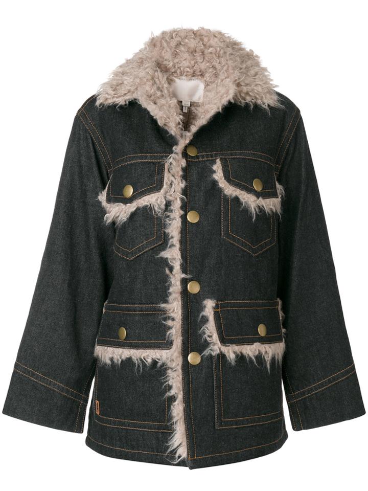 Marc Jacobs Oversized Denim Pocket Jacket - Black