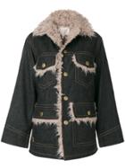Marc Jacobs Oversized Denim Pocket Jacket - Black
