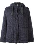 Boboutic Double Knit Hooded Cardigan, Women's, Size: Medium, Grey, Polyamide/wool/yak/spandex/elastane