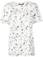 Derek Lam Brushstroke Print Cotton Jersey T-shirt - Neutrals