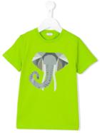 Il Gufo - Geometric Elephant Print T-shirt - Kids - Cotton/spandex/elastane - 5 Yrs, Green