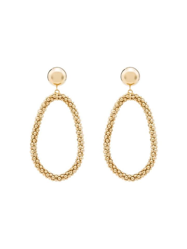 Rosantica Clip-on Loop Drop Earrings - Gold