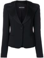 Giorgio Armani Vintage Peaked Lapels Jacket - Black